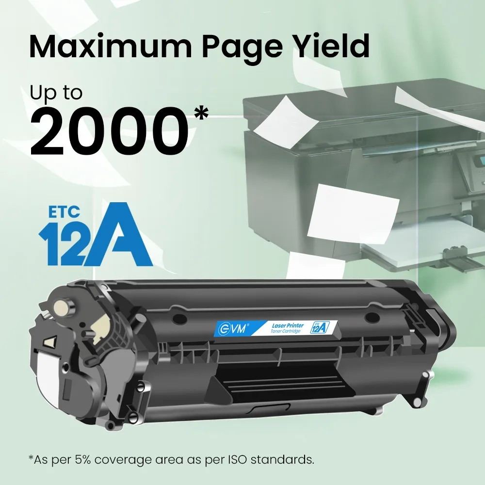 EVM Compatible Laser Cartridge For HP 12A view 3